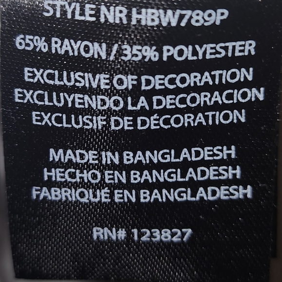 Harve Bernard White tie front blouse with gold stripes 2x NWT - Picture 4 of 9